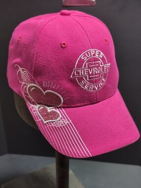 Choko Motor parts Super Service Chevrolet Women's Pink Ball Cap.
